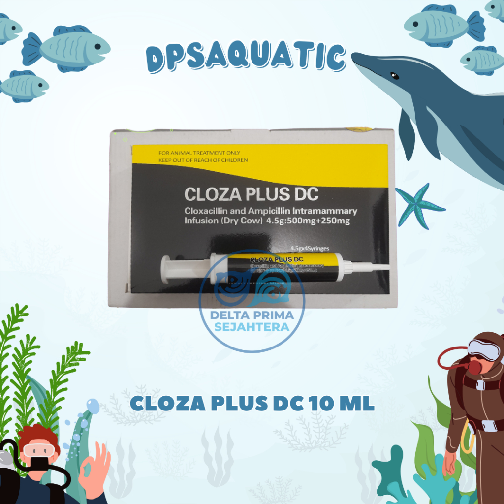 CLOZA PLUS DC 10 ML - Untuk Kering Sapi Masa Kering Kandang, Mastitis Like Cloxa Ben Dry Cow Depolac