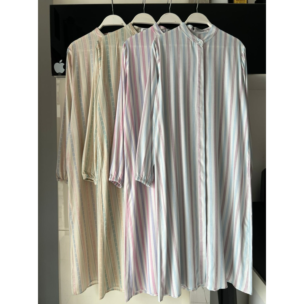 Long Tunik salur rayon viscose ori by Balila