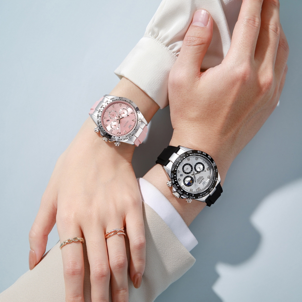 Original Olevs Jam Tangan Couple Pasangan Anti Air Original Led Luxury Fashion Cewek Korea Terbaru