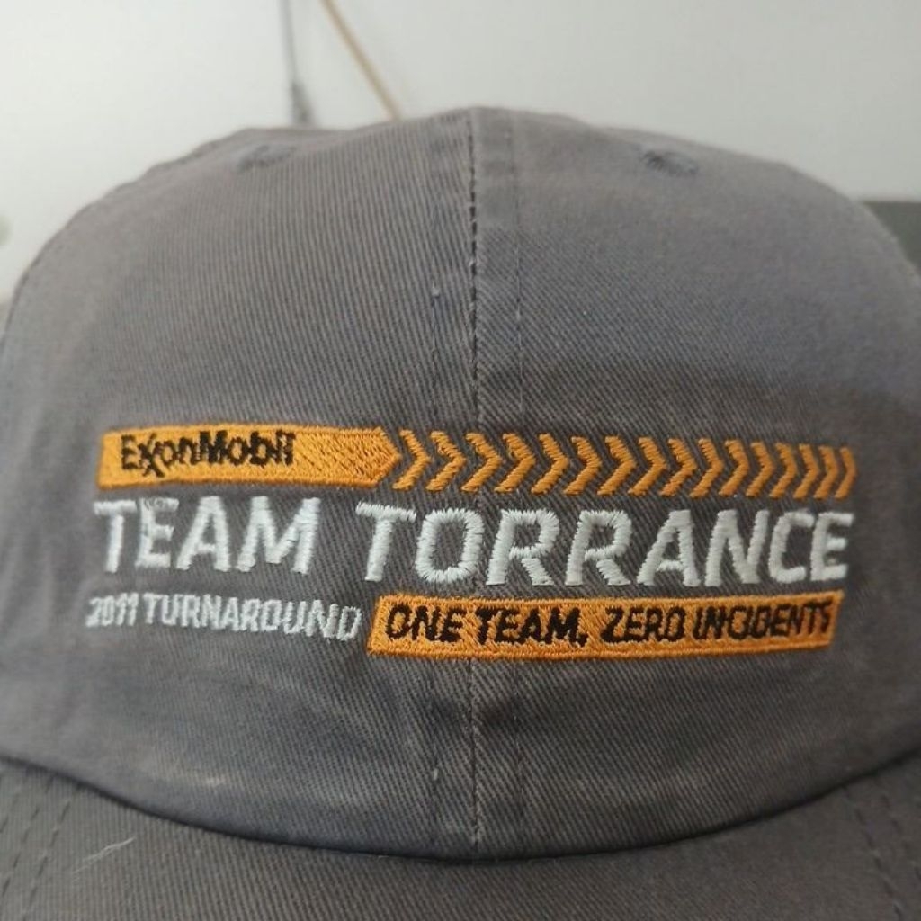 Topi bahan katun lembut warna abu gelap logo bordir AMC second Original allsize stelan besi  no minu