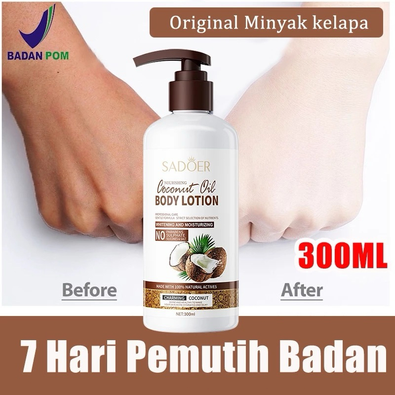 Lotion Pemutih Badan Brightening Lotion Body Whitening Losion Tubuh Wangi 100% Original Lotion Pemut