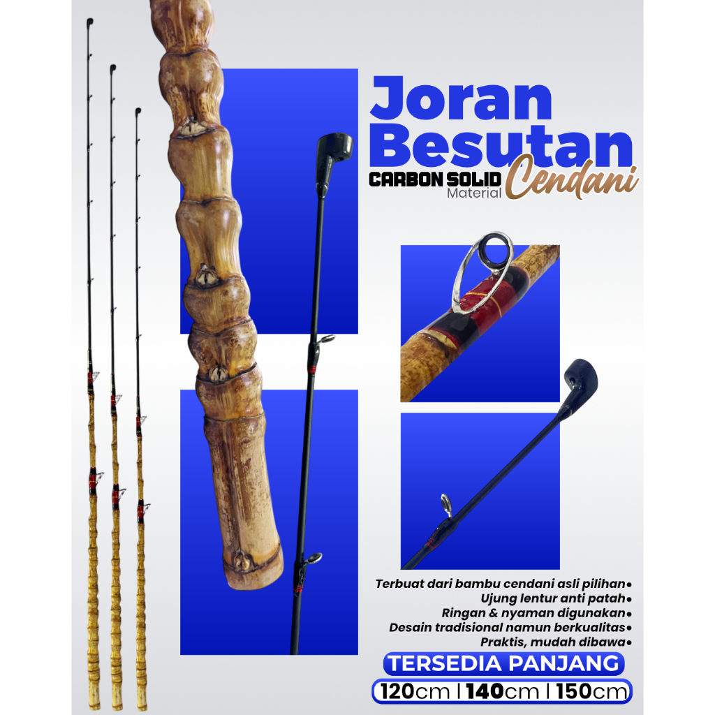 Joran Besutan Kolam Kuat Carbon Sutet dan Cendani Carbon 5kg up