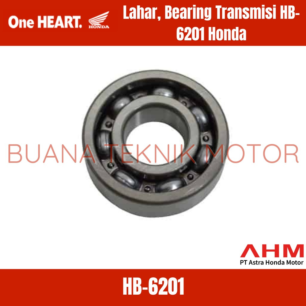 100% ORIGINAL AHM | Laher, Bearing Transmisi 6201 Honda | HB-6201