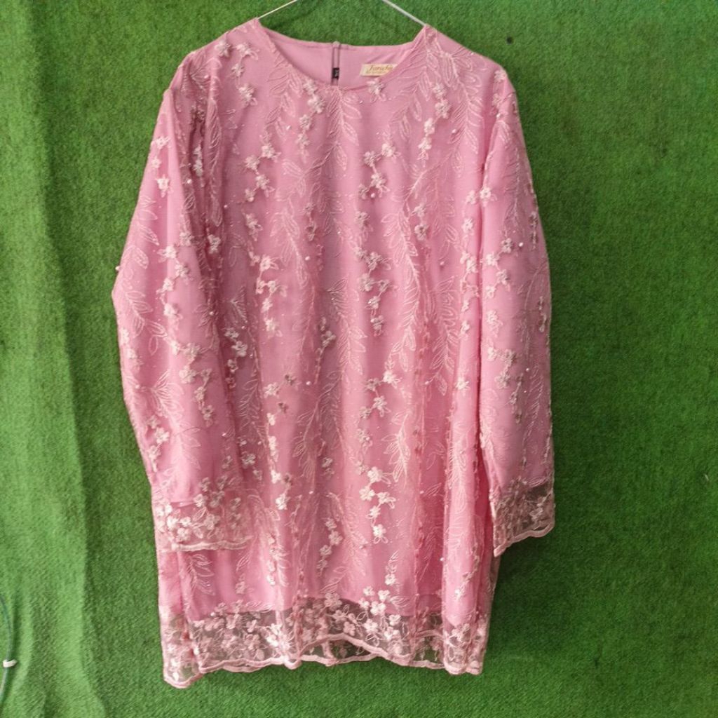 kebaya soft pink Ld 110