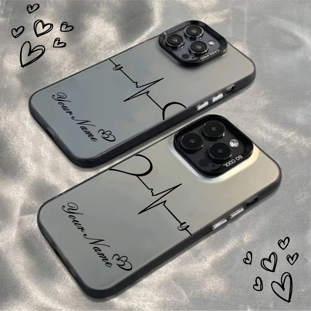 Custom Case Hp COUPLE REQUEST NAMA Case Imd Black Ready All Type HP ( BELI YG COUPLE DAPET 2 PCS )