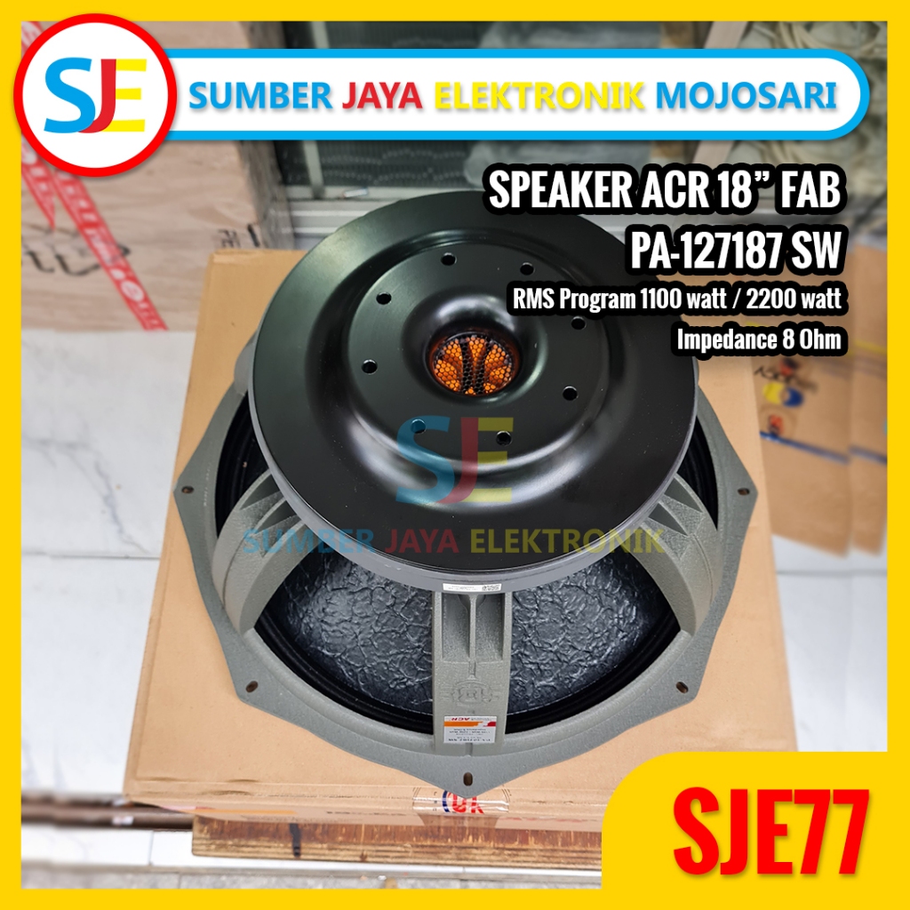 Speaker ACR 18" PA 127187 SW Fabulous / Speaker 18 inch ACR Fabulous PA 127187 / Speaker Subwoofer A