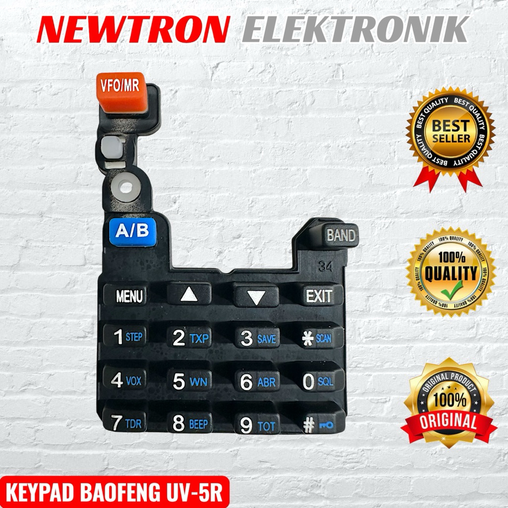 Keypad HT Baofeng UV5R VERTEC VT-5R Berlin FM-V6R Verxion Weierwei UV-5R VT5R Pofung Taffware Comtec