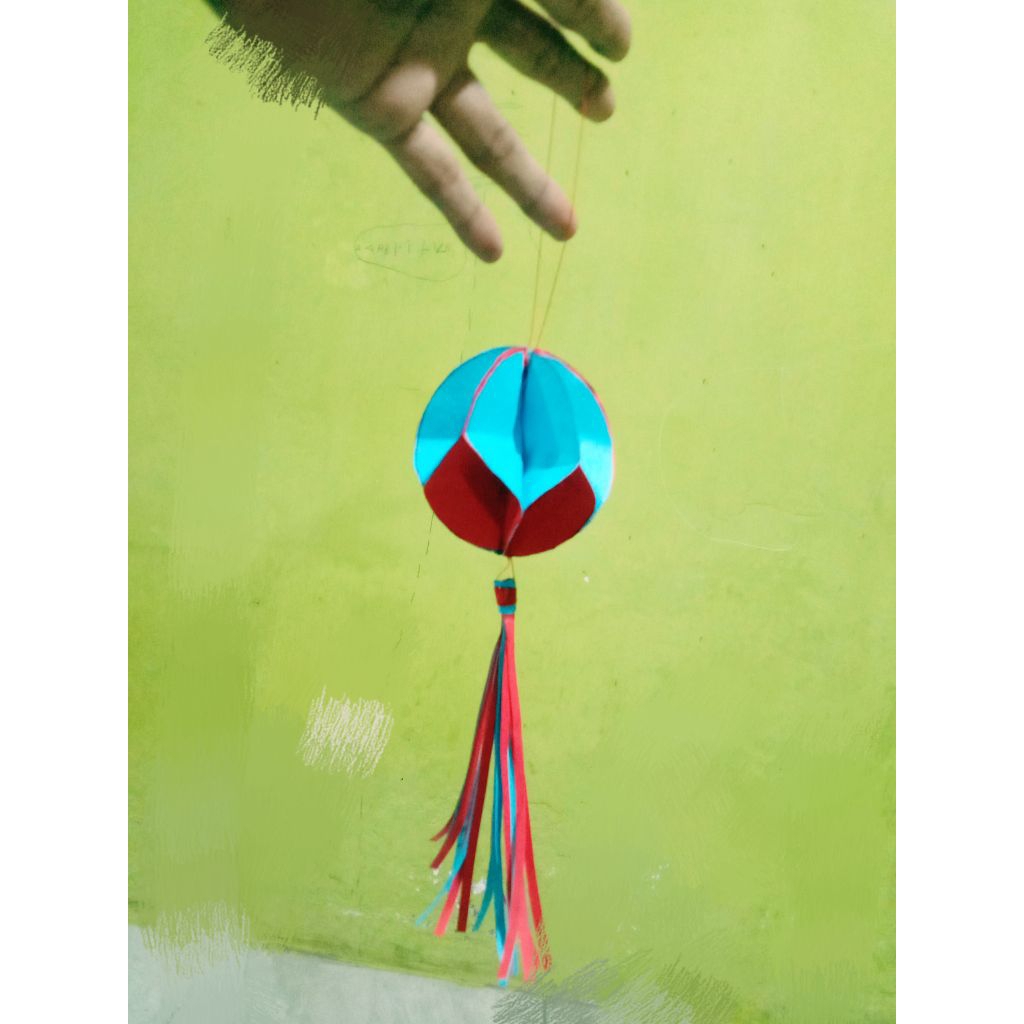 lampion origami mainan anak, isi 10pcs