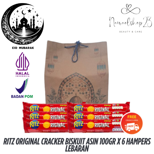 Ritz Original Cracker Biskuit Asin 100gr x 6 Hampers Lebaran