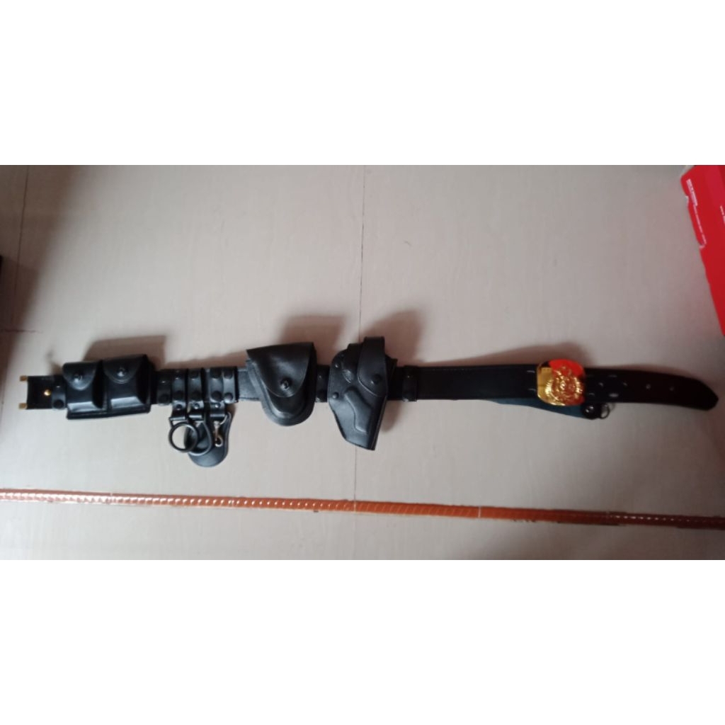 sabuk kopel polri gesper ada embos polri asli jatah