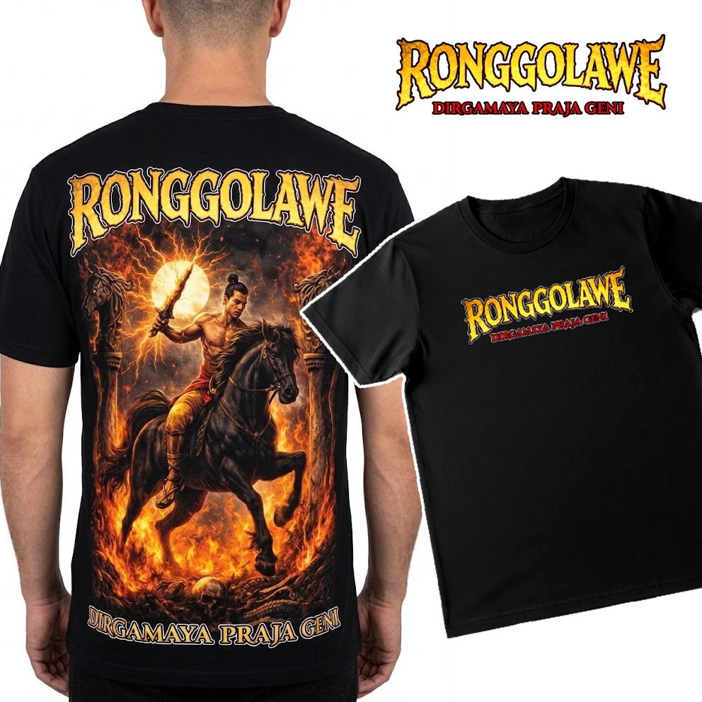 Kaos RONGGOLAWE DIRGAMAYA PRAJAGENI seri 2026 original - Kaos umum Ronggolawe - Kaos Ronggolawe NETR