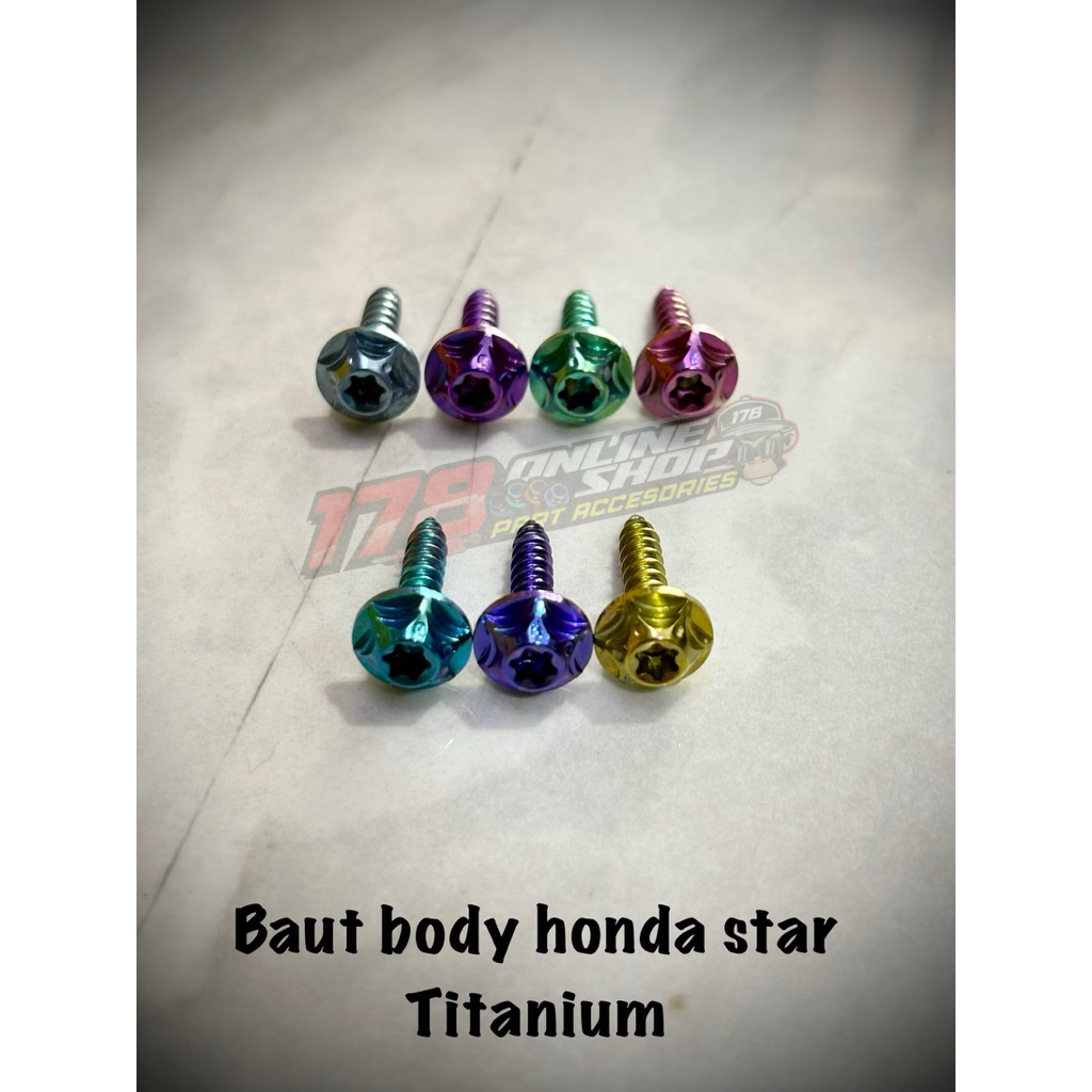 baut body honda star titanium