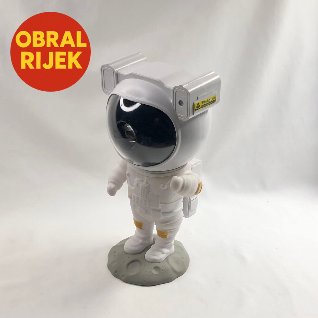 [RIJEK RUSAK] Lampu Tidur Proyektor Astronaut Galaxy Light 8 Colors 5W 240V - HD481