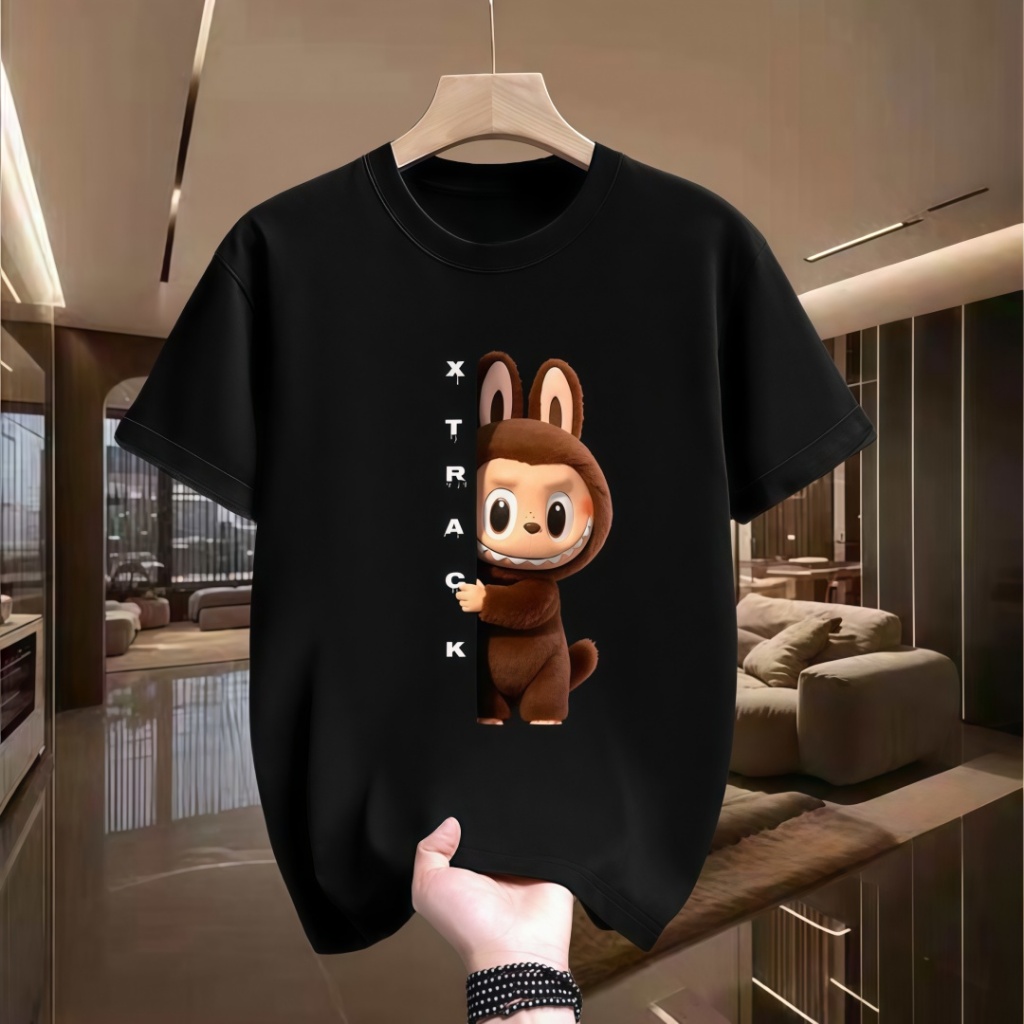 COD  Kaos Pria OOPD Baru Motif Boneka Viral di Instagram Oversize Nyaman