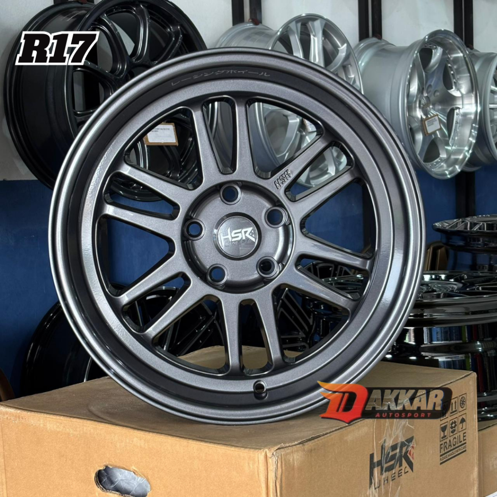 VELG MOBIL RACING RING 17 HSR WHEEL BOROKO BLY01 R17 BAUT 5X114,3 LEBAR 8.5 ET 22 VELG HSR R17