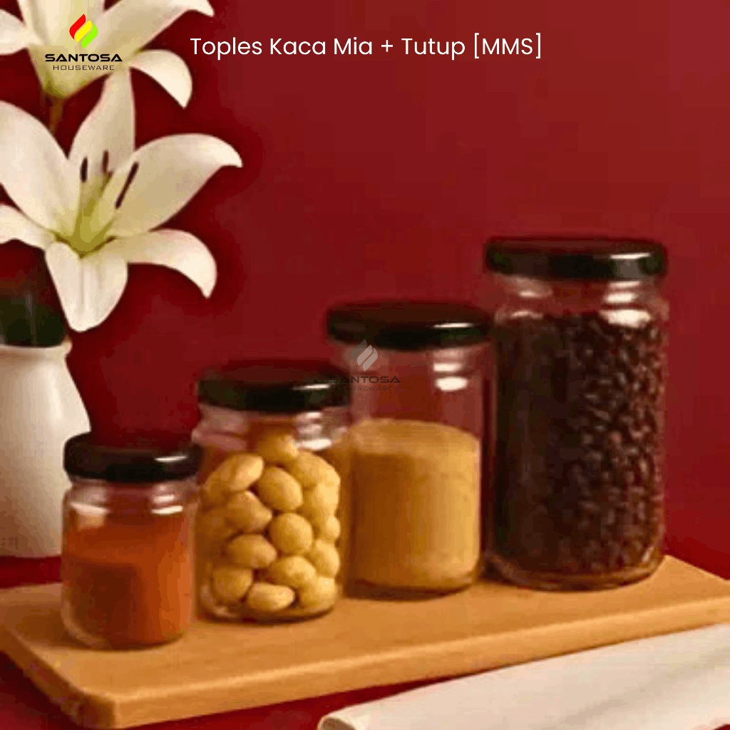 Toples Kaca Mia + Tutup (MMS)