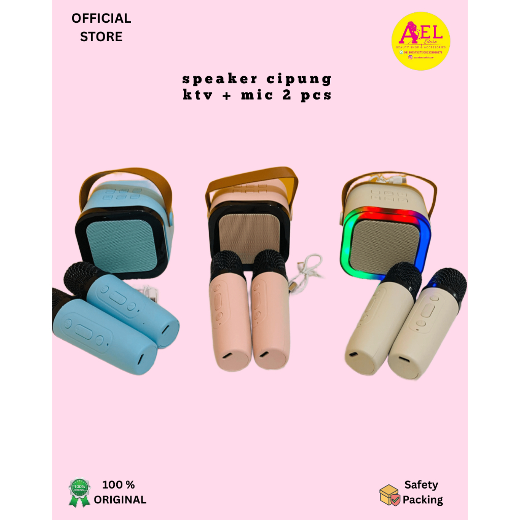 SPEAKER CIPUNG KTV + MIC 2 PCS