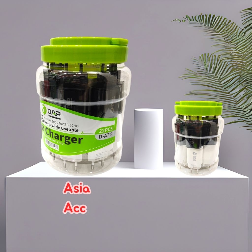 Batok DAP 1usb 2.4A Original D-AT5 Kepala Charger DAP 1usb 2.4A Original D-AT5 Toples 22pcs