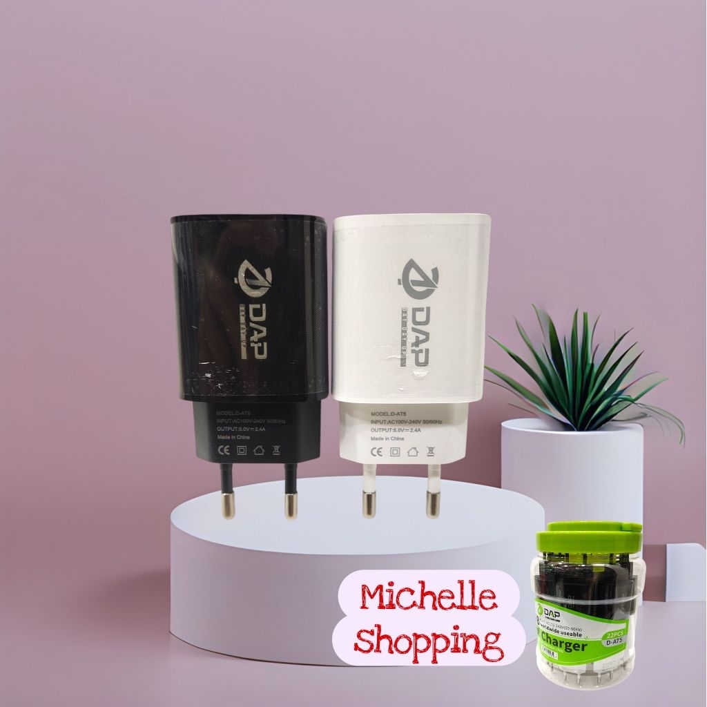 Batok DAP D-AT5 1usb 2.4A Original Adaptor DAP D-AT5 2.4A 12W 1usb Perpcs