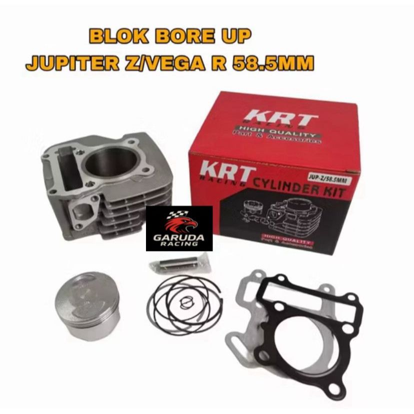 BLOK SEHER BORING PAKET BORE UP KRT YAMAHA JUPITER Z VEGA 58.5MM 58MM