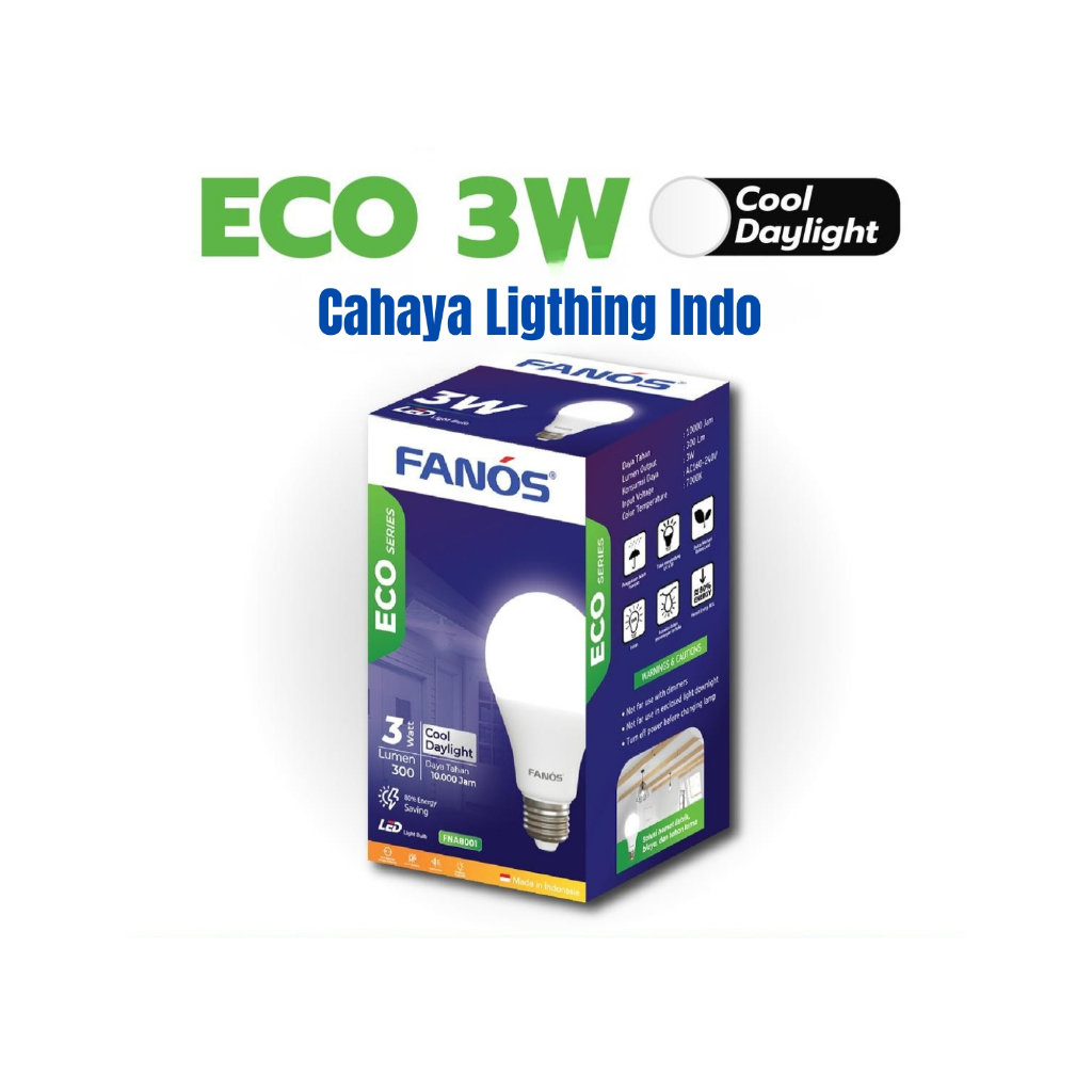 Fanos Eco 3W Led 7000K/Cool DayLight
