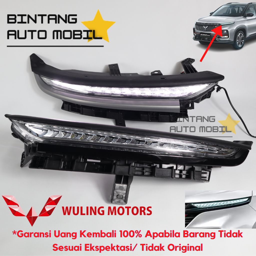 Lampu DRL Wuling Almaz Original SGMW /Lampu Headlamp lampu depan DRL sen wuling almaz Oiginal Part 8