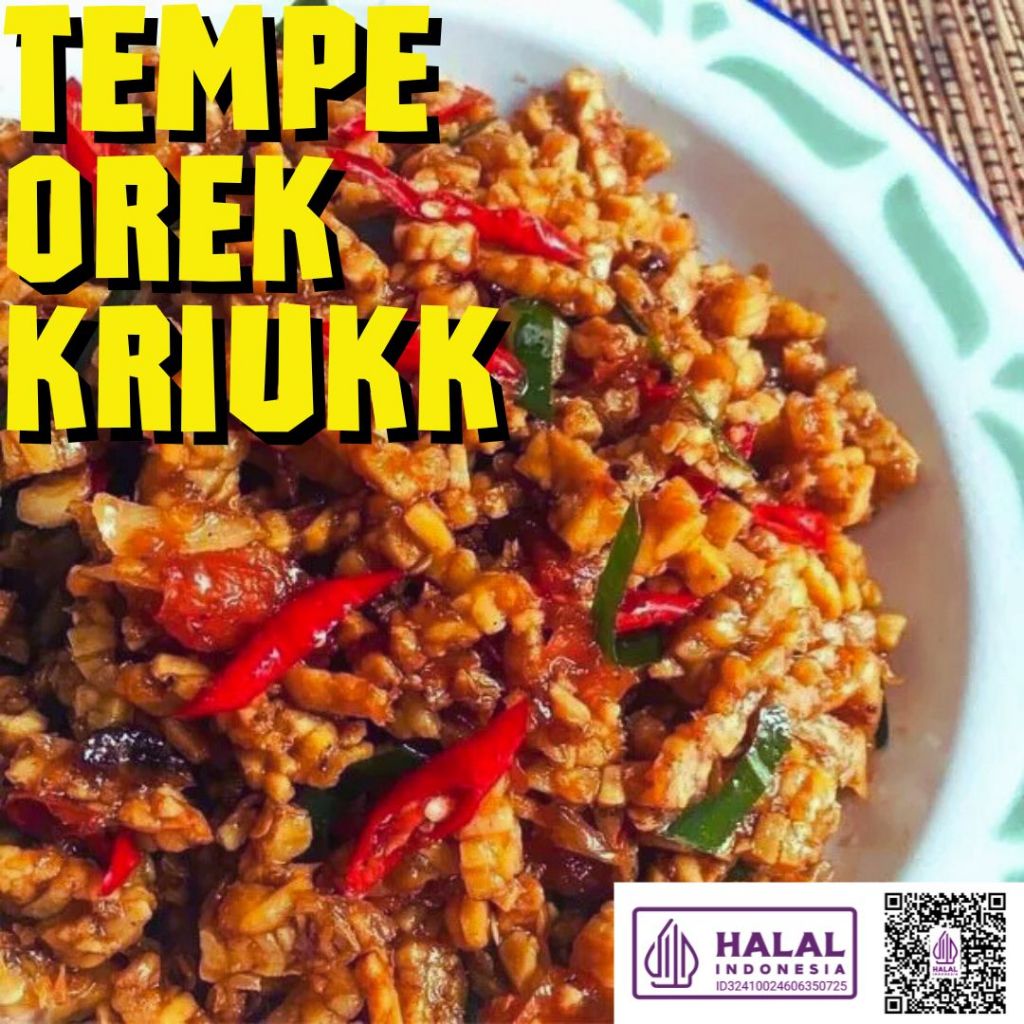 200gr KERING TEMPE PEDAS MANIS/TEMPE OREK TERI KACANG/OREK TEMPE PEDAS BALADO/ Kering Tempe/ Tempe O
