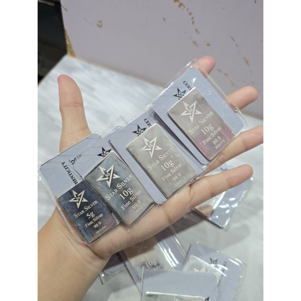 Perak batangan silver star LM perak