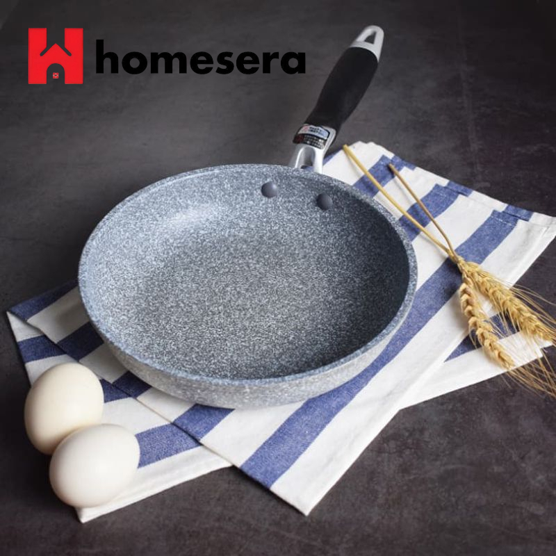 WAJAN TEFLON GRAND MARBLE 20CM | FRYING PAN MARBLE|TEFLON WAJAN ANTI LENGKET|FRYING PAN ANTI LENGKET