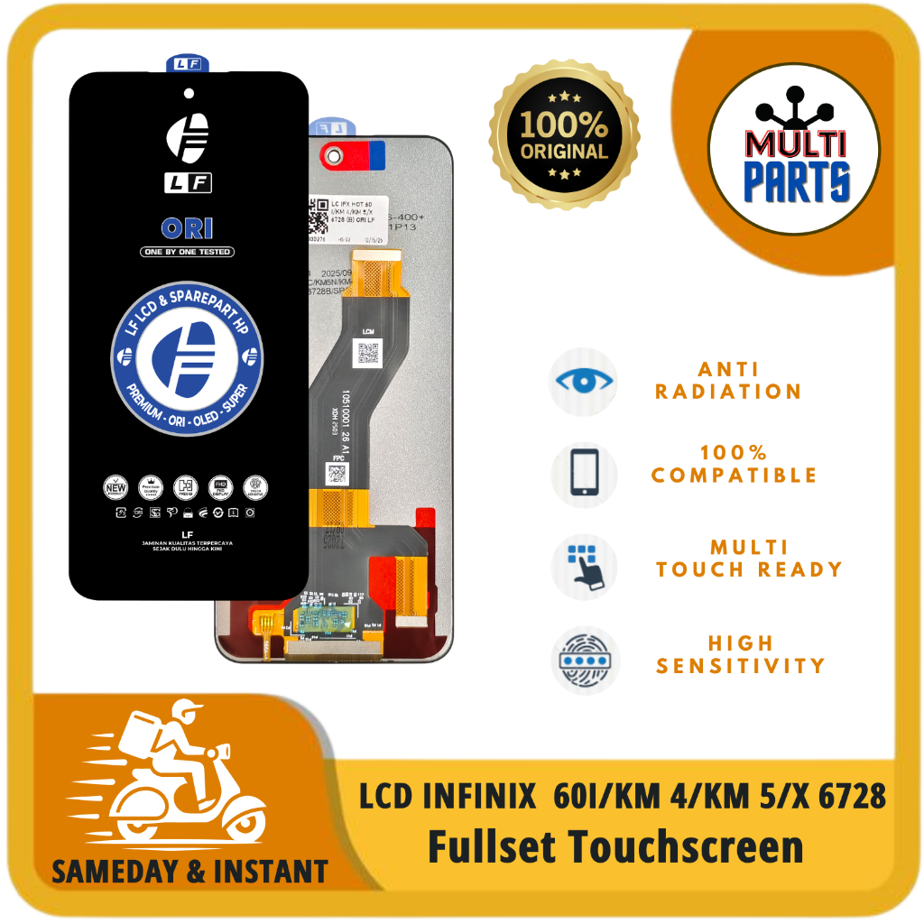 LCD INFINIX  60I/KM 4/KM 5/X 6728 FULLSET TOUCHSCREEN