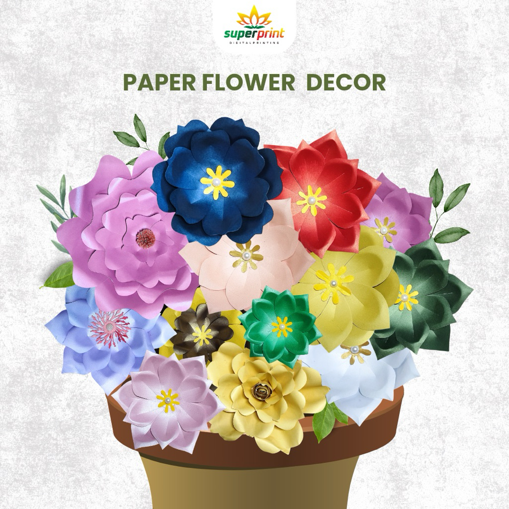 PAPER FLOWER / bunga kertas / papan bunga