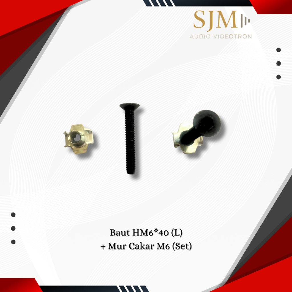 BAUT HM6*40 (L) + Mur Cakar M6 (Set)