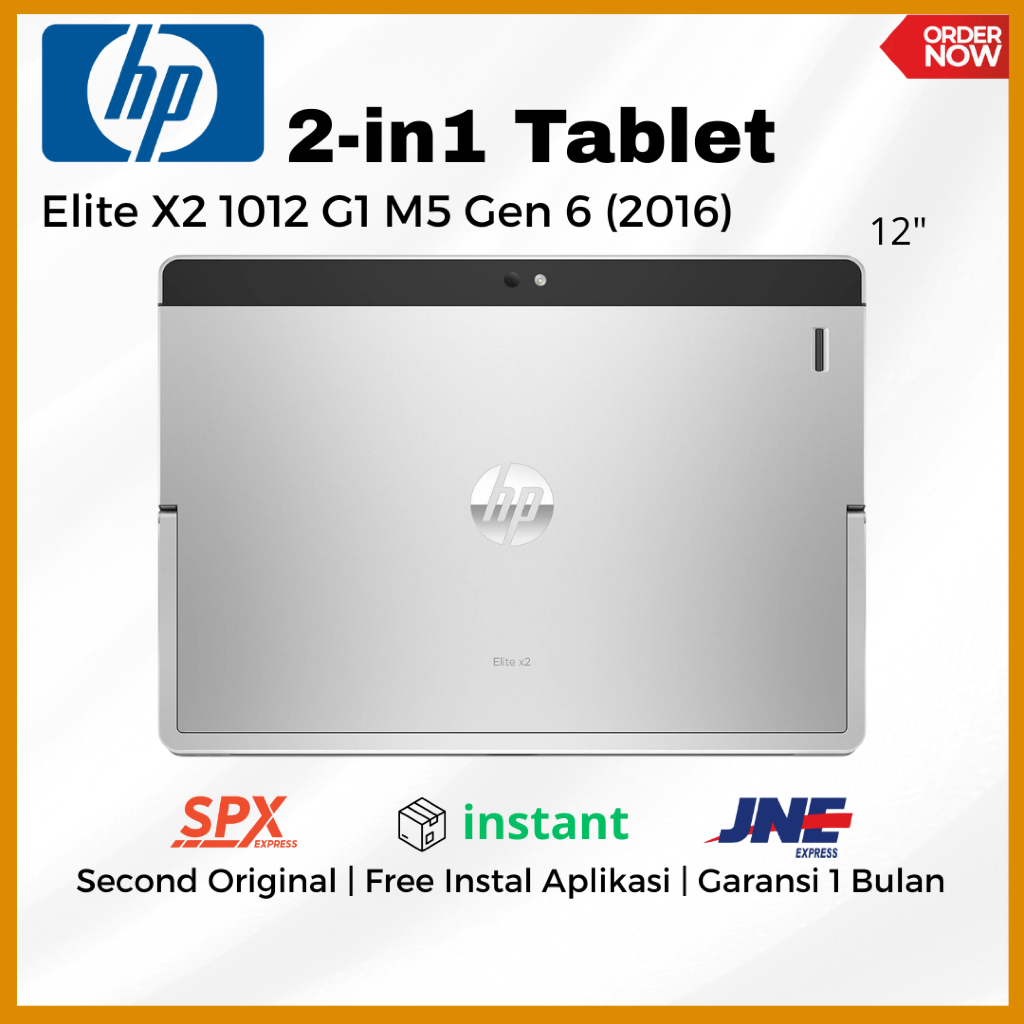Laptop 2-in1 HP Elite X2 1012 G1 12" M5 Gen 6 Second Original