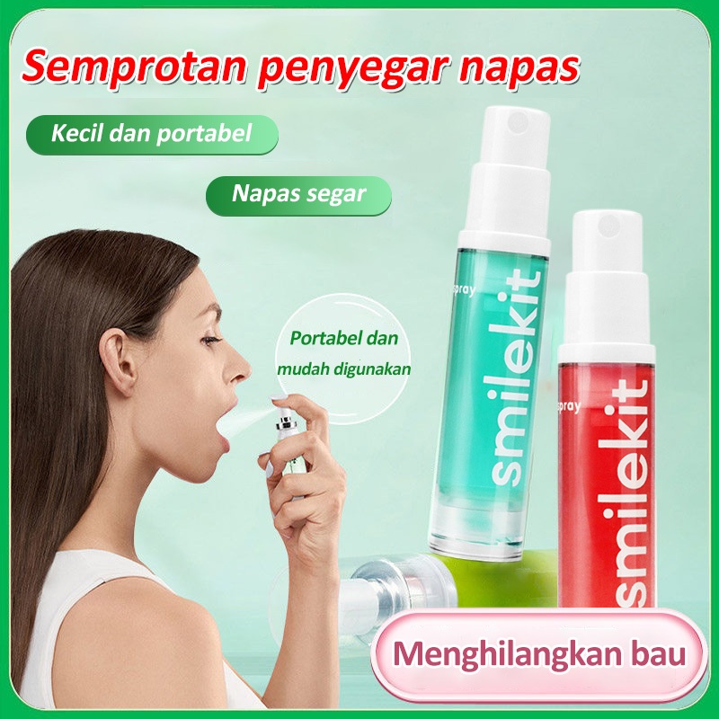 Spray Mulut Refreshing Mouth Spray Parfum Mulut Hilangkan Bau Mulut Perawatan Napas Segar