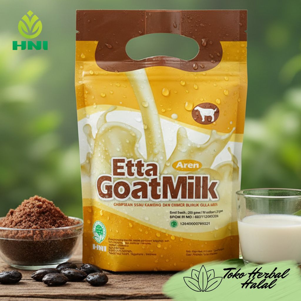 Susu Kambing Etta Goat Milk Aren HNI HPAI 1 Box Isi 10 Sachet Minuman Nutrisi BPOM Halal Resmi