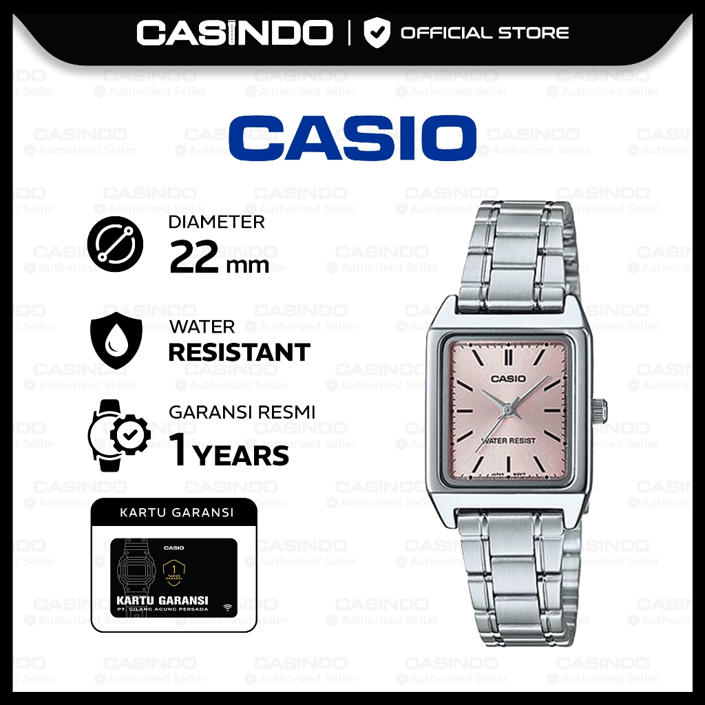 CASIO Jam Tangan Wanita Analog LTP-V007D-4EUDF