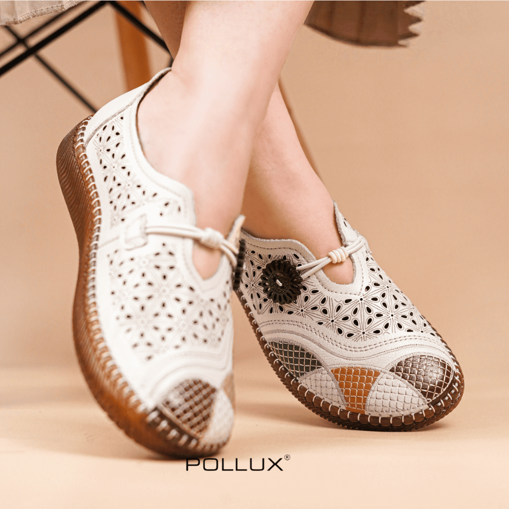 Pollux Monday WBB 8916 - Flat Shoes Wanita Bahan Kulit Asli | Flatshoes Wanita Kekinian