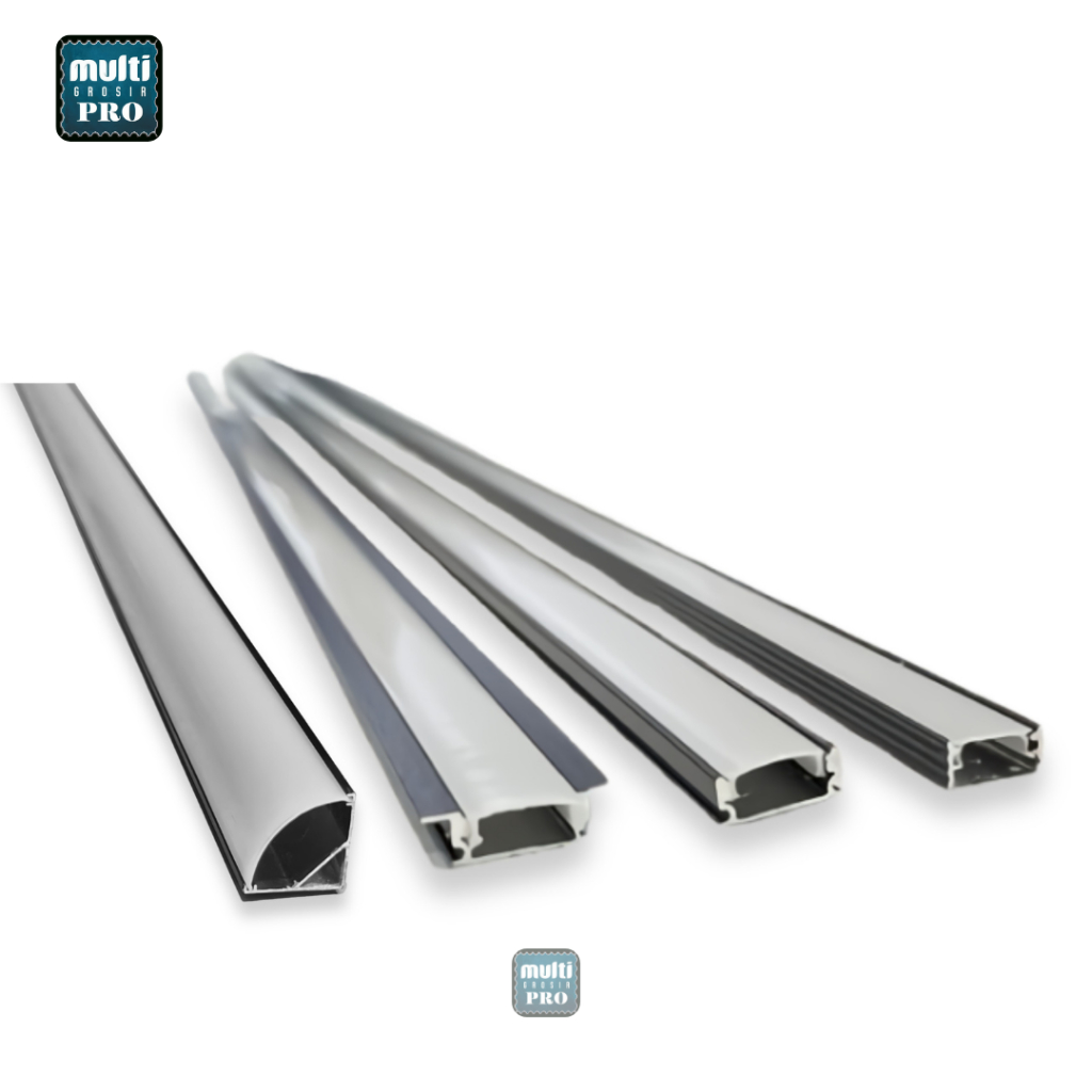 Housing Aluminium HITAM Led strip Rumah Lampu Led Strip 1 METER