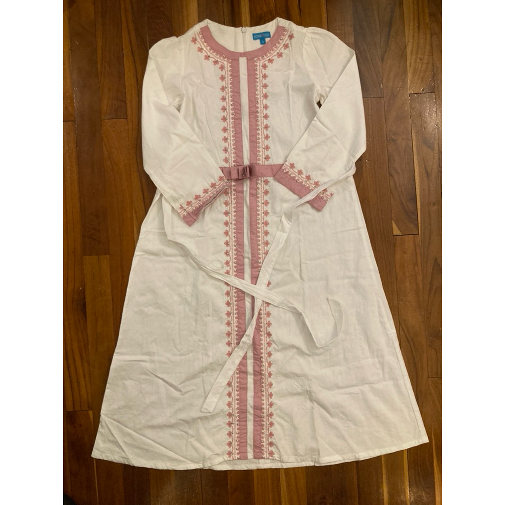 Preloved Baju Anak - Gamis Lebaran Putih