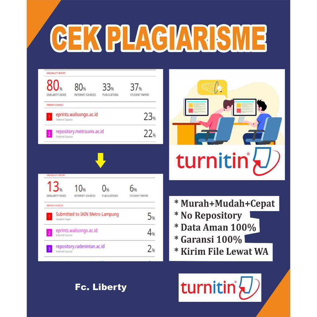 Parafrase Penurunan Skor Turnitin Manual Aman Skripsi, Tesis, dll