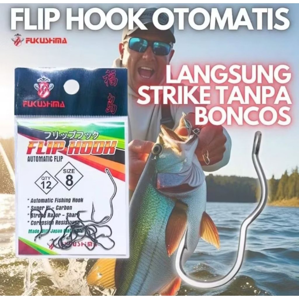 Kail pancing FUKUSHIMA tipe FLIP HOOK
