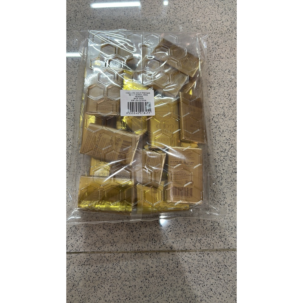 Cinta_Abuhaha Checkers Fine Gold Chocolate 300Gr