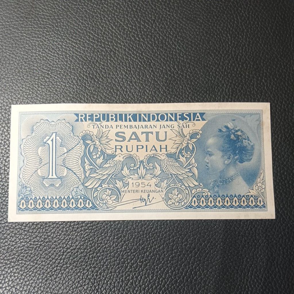 Koleksi 1 rupiah suku bangsa tahun 1954 gress