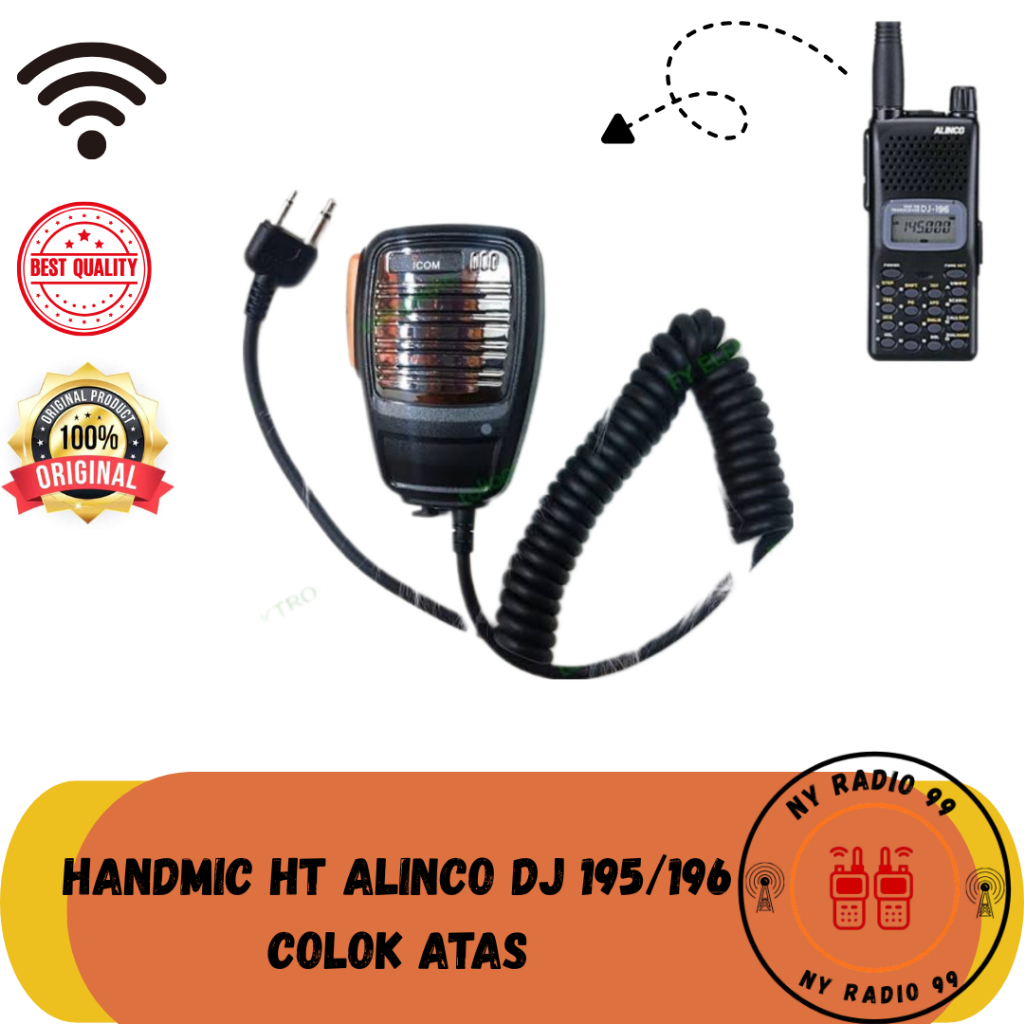 Extramic HT Alinco DJ 195 DJ 196 Extramic Colok Atas