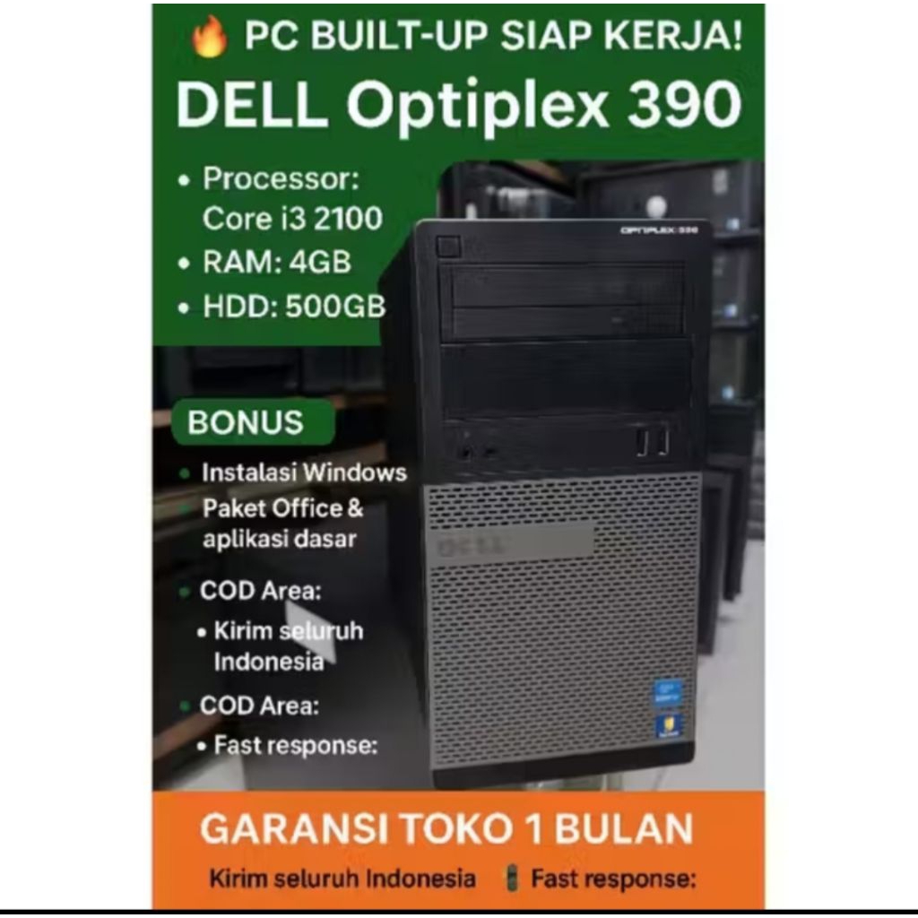PC DELL OPTIPLEX 390 CORE I3