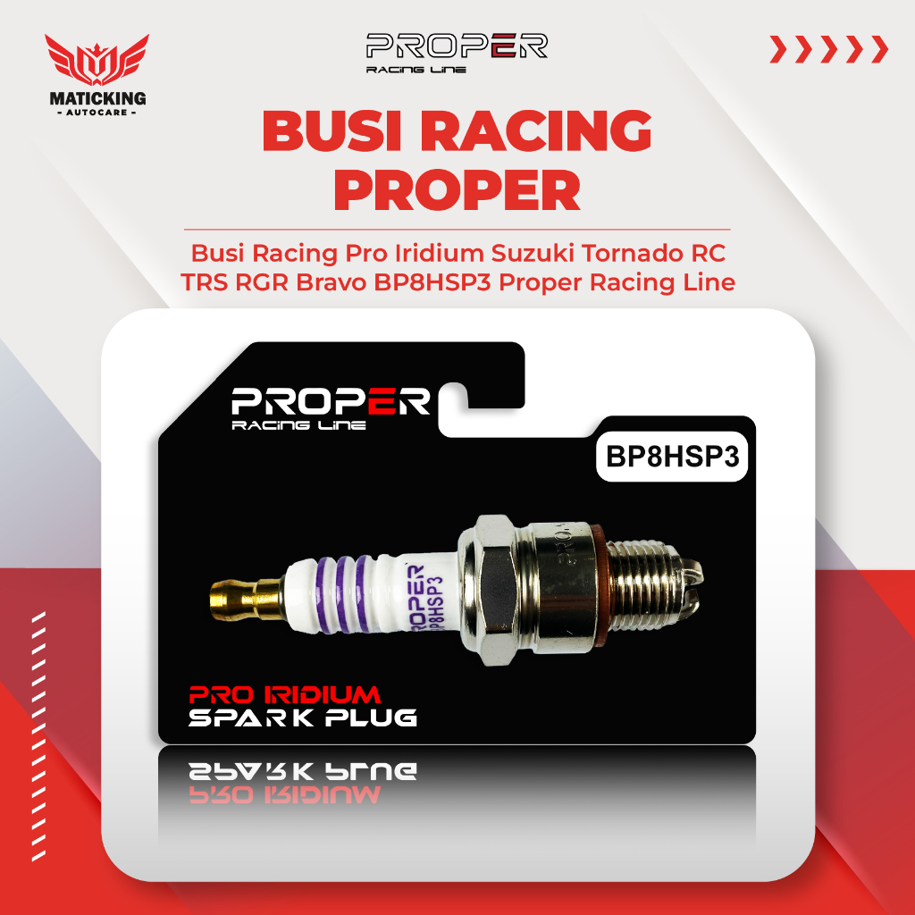 PROPER Busi Iridium Pro Spark Plug RGR Tornado RC Bravo Crystal TRS TRZ BP8HS Racing Line