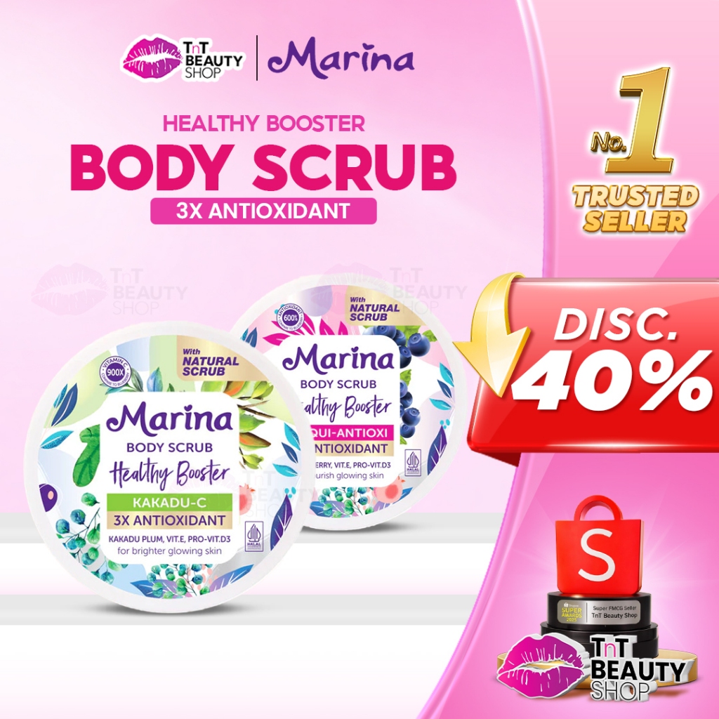 Marina Body Scrub Healthy Booster 185ml Series | TnT Beauty Shop