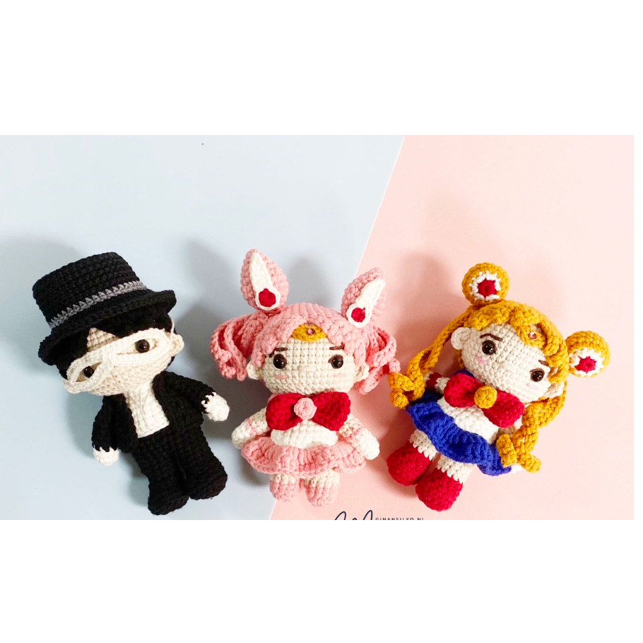 Sailor Warriors Mini Amigurumi Pattern {Amigurumi/Crochet Pattern}