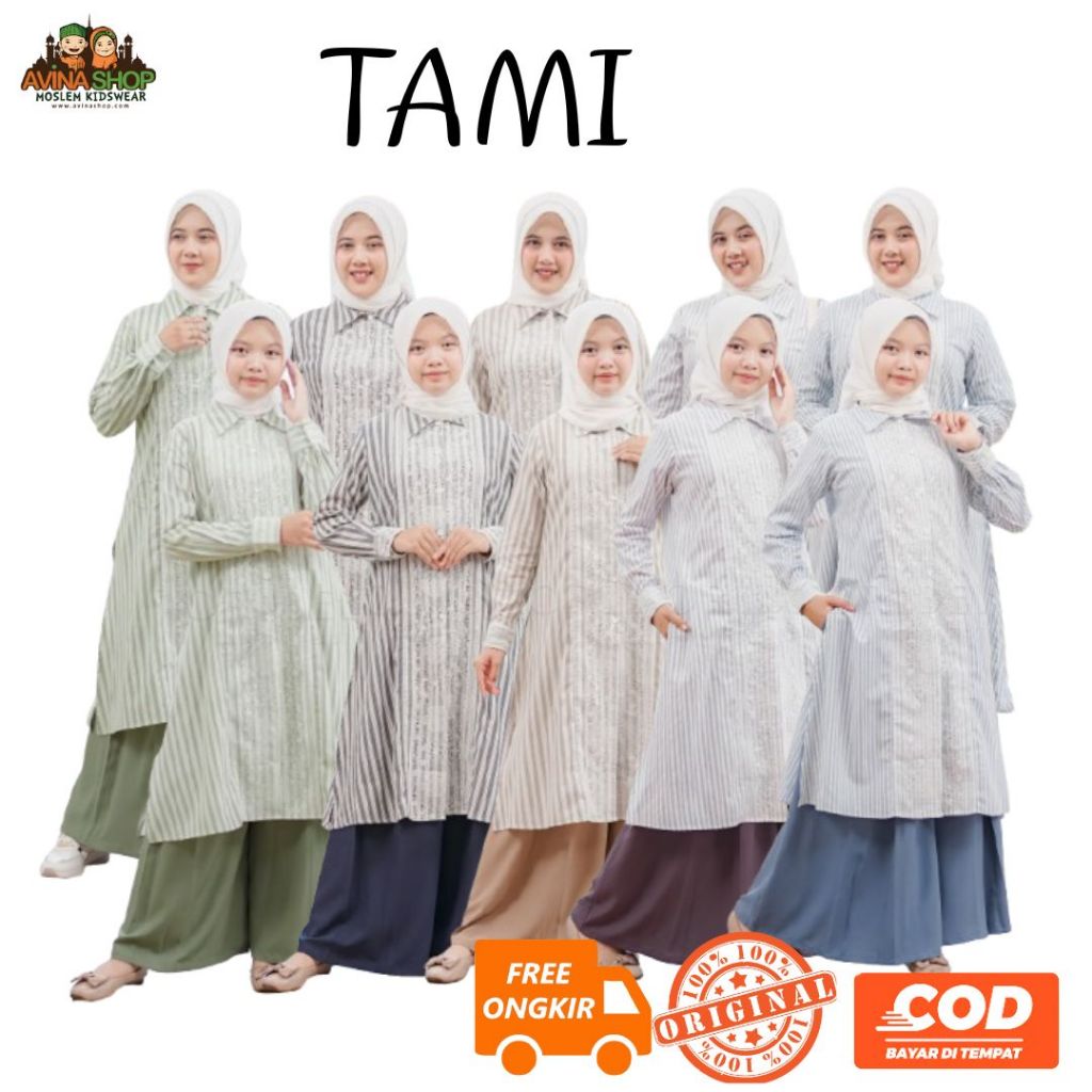 Setelan Tunik dan Kulot Anak Remaja Dewasa / Setelan Baju Anak Remaja Dewasa Muslim Perempuan / Sete