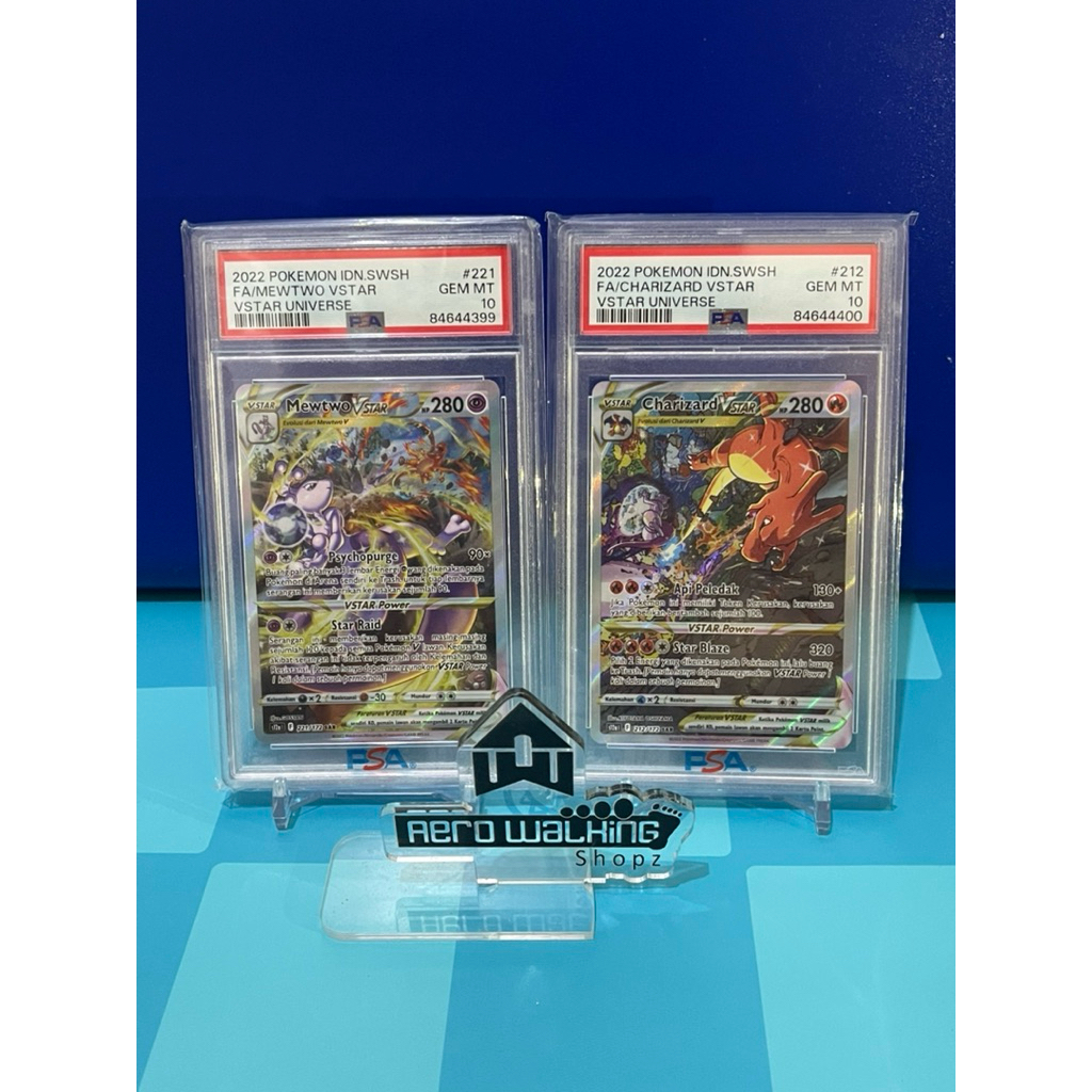 TCG POKEMON - METWO VSTAR CHARIZARD VSTAR SAR (Indonesia) VSTAR UNIVERSE 2022 s12a Grading Slab PSA 